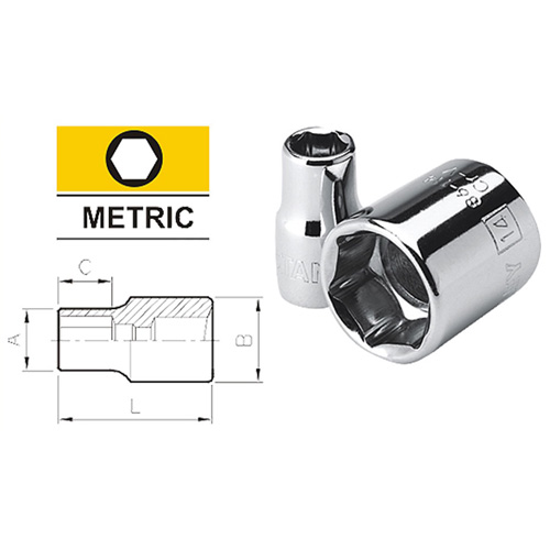 metric sockets 6 points